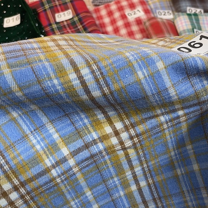 混纺1米格子格子格子