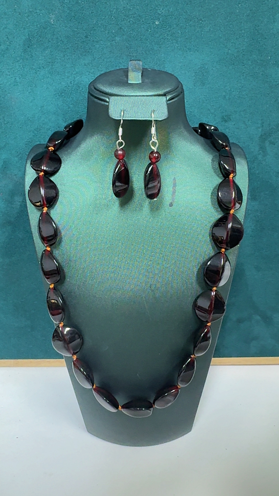 合金大理石项链 455-kahirwa饰品手工气质时尚百搭复古配饰单圈编