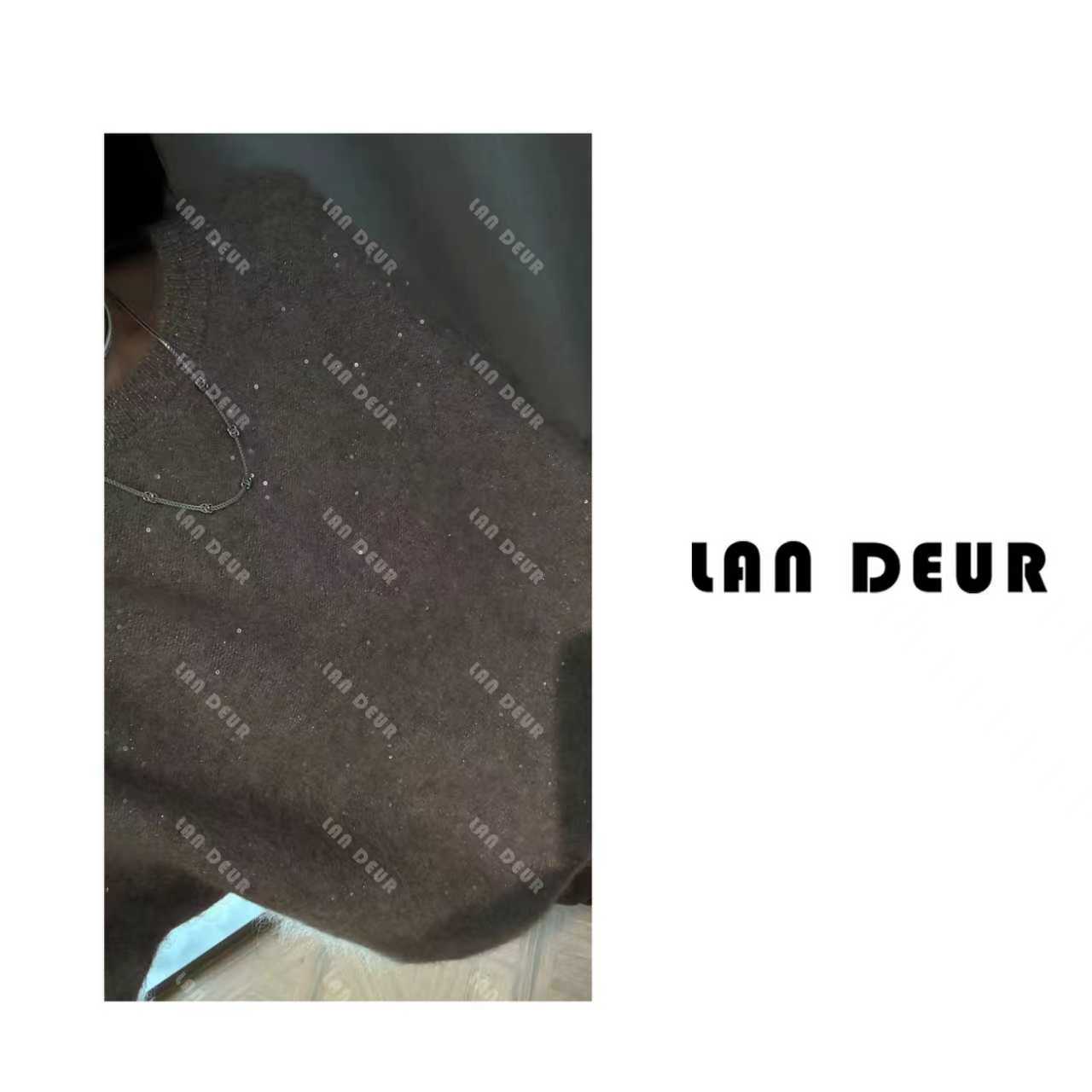 JIUJIU【繁花奥秘】高级感气质慵懒细闪宽松显瘦针织衫上衣