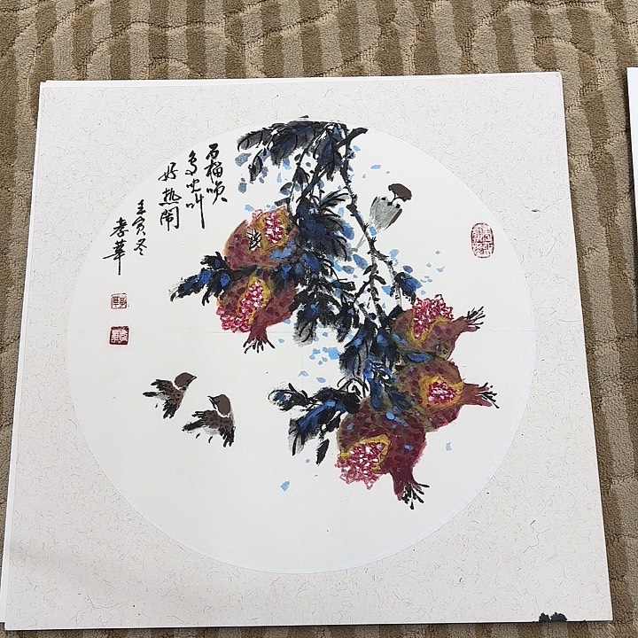 国画花鸟的翅膀和翅膀是一样长在