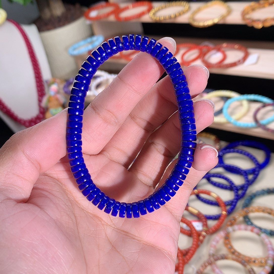 未镶嵌青金石手串精工药片青金石6.8mm