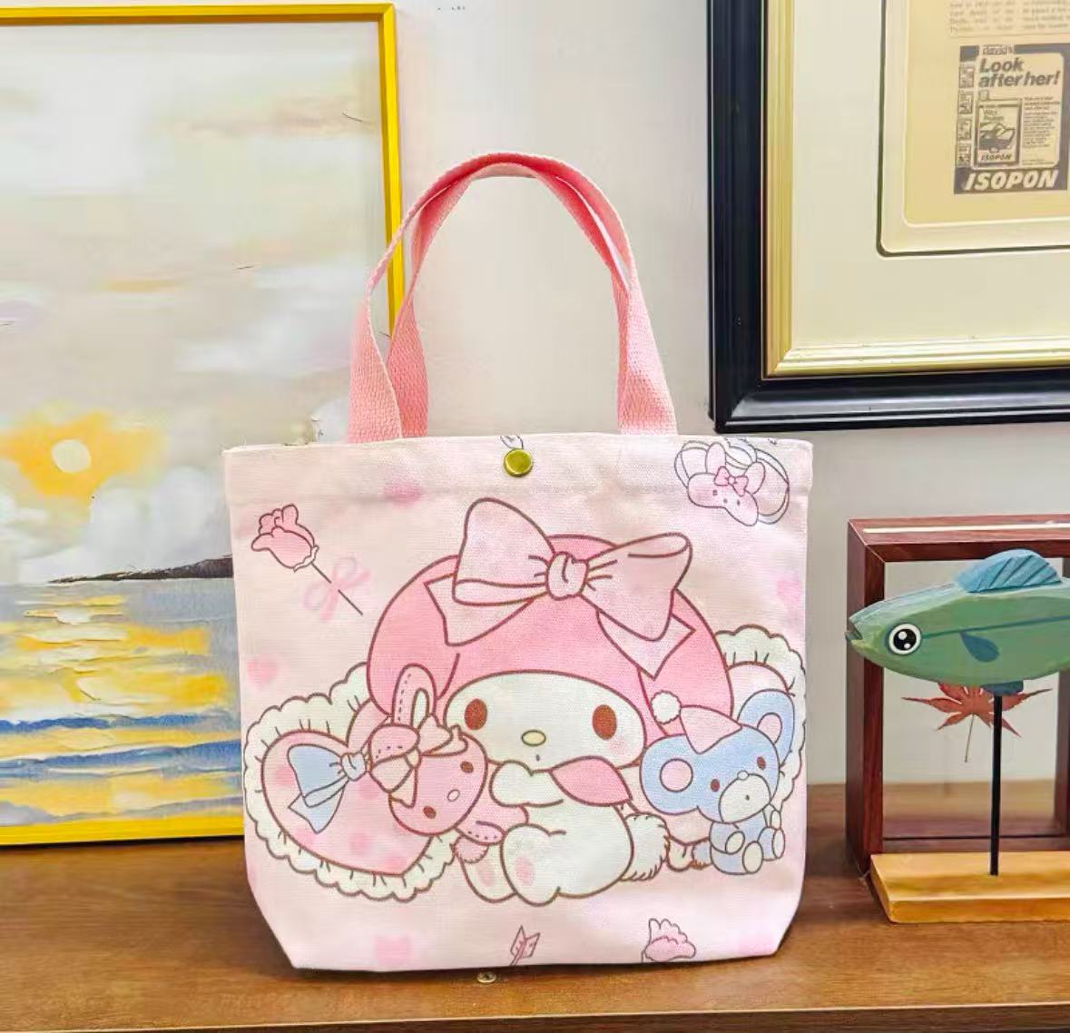 【澄澄浮浮】三丽鸥帆布便当包