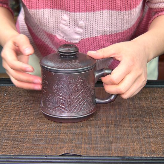 茶杯紫砂原矿紫砂