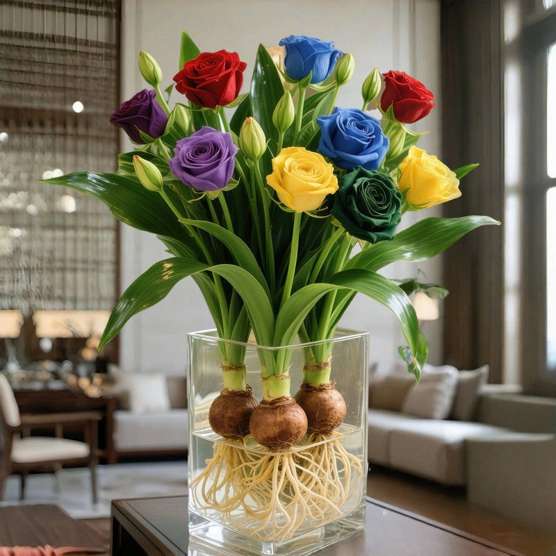 四季开花【香水浓香味】遇水即活浓香水培玫瑰种球室内懒人水培植物