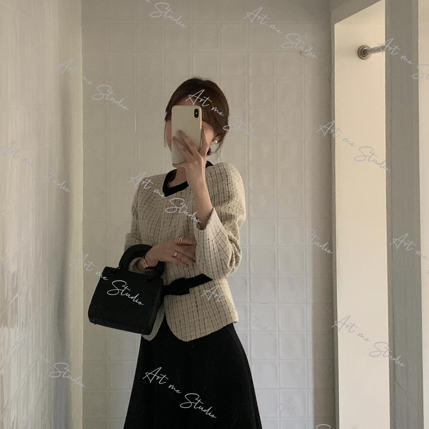 月光曲羊毛混纺立体剪裁定制感成衣外套w1742j1