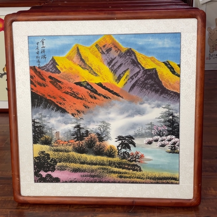 国画带框尺寸63*63厘米