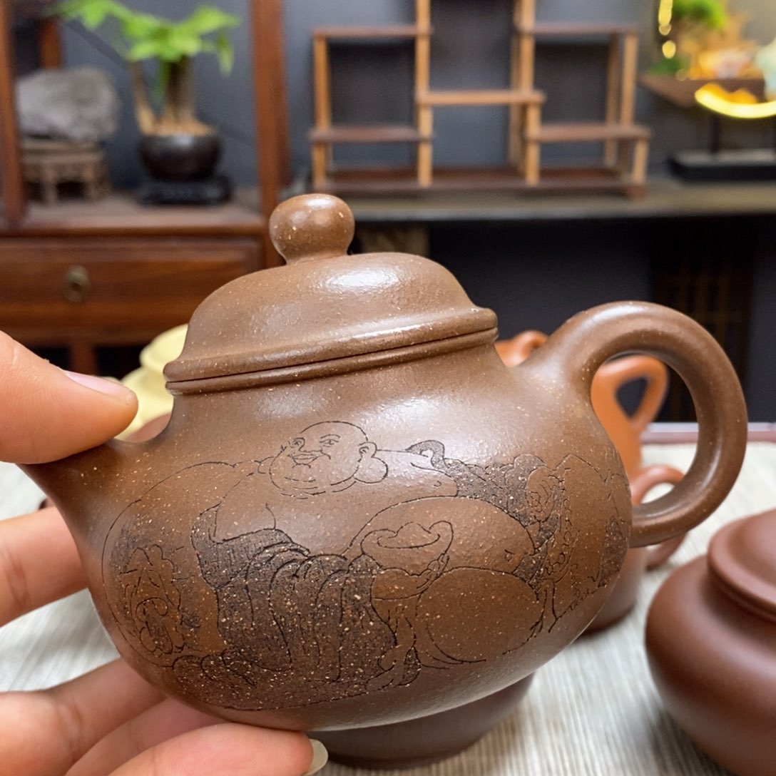 紫泥茶壶白**家容量280毫升