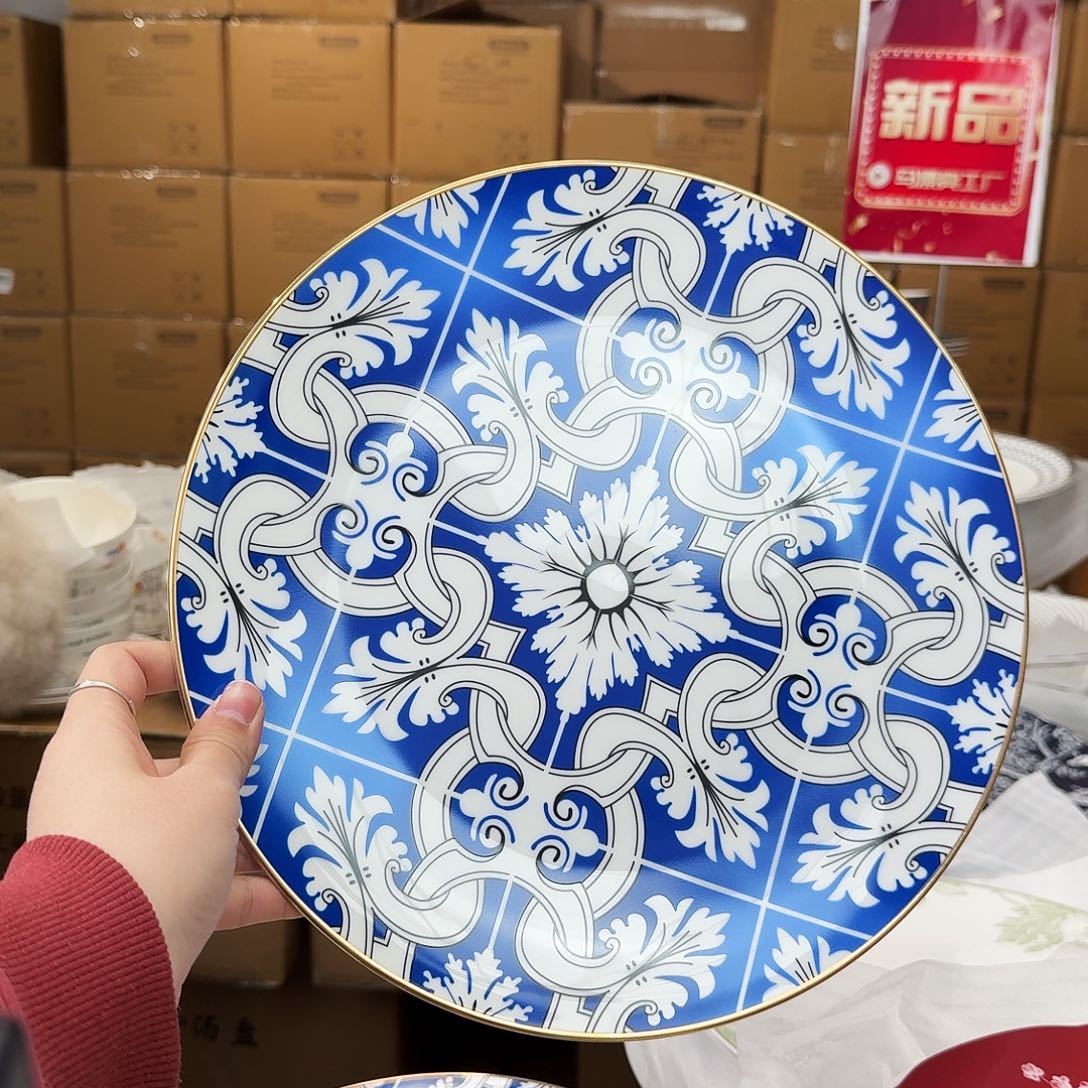 骨瓷高骨12英寸平盘30.5cm一个