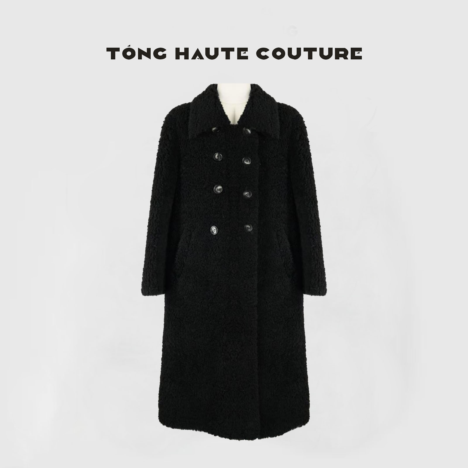 【珀光】冬季新款100羊毛高级感轻奢百搭时尚大衣 YW521