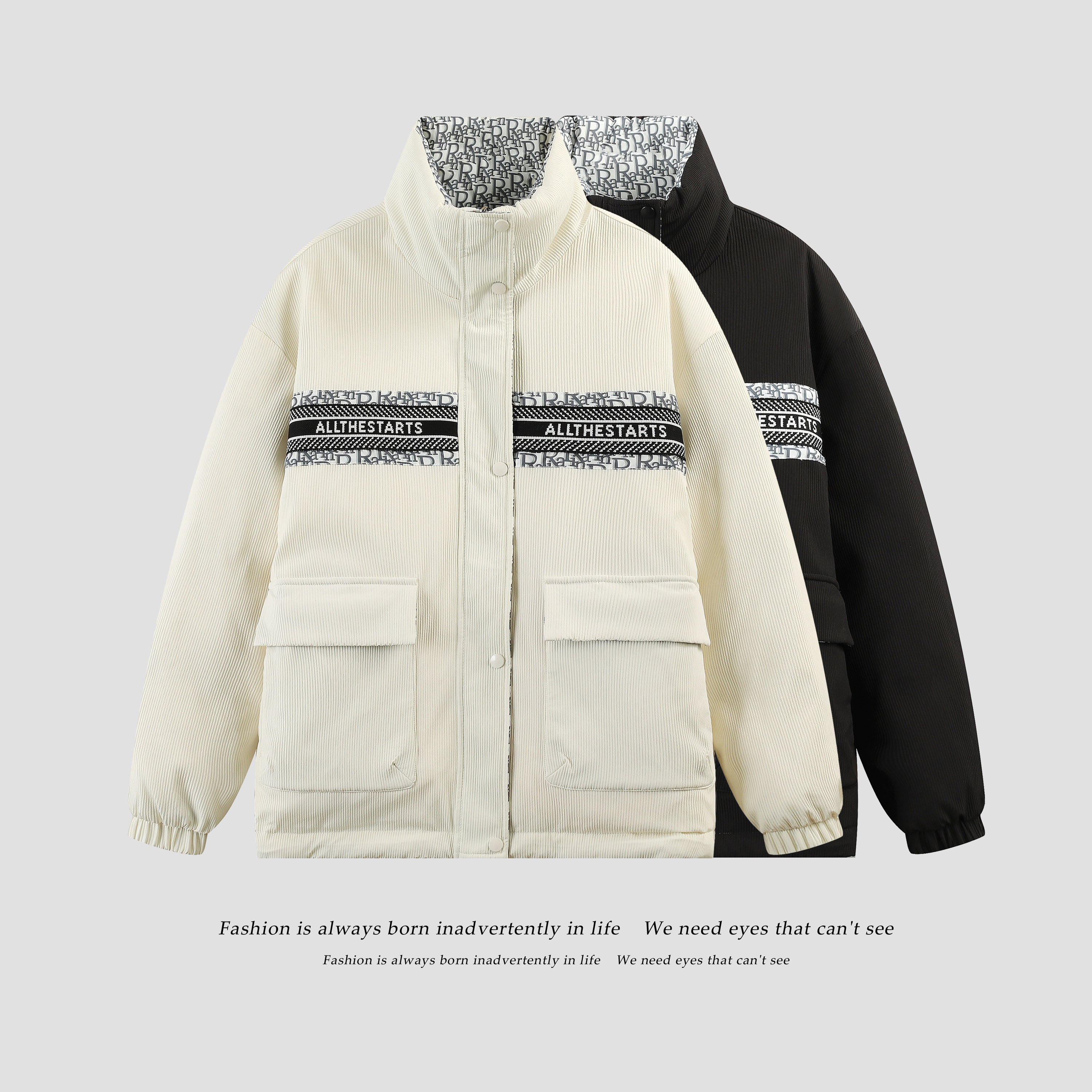 《CONG》情侣款双面鹅绒服22931