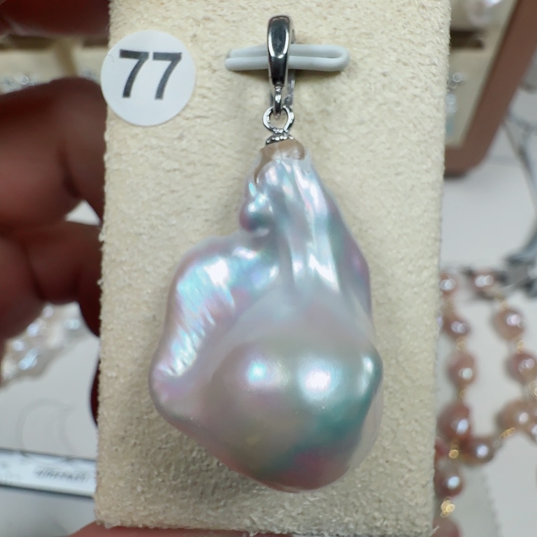 淡水珍珠颈饰钛钢