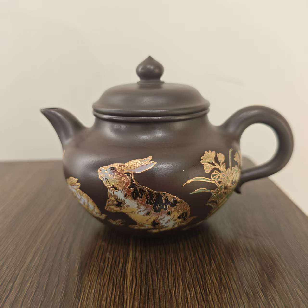 【精品紫砂】-lot006-莲子-老紫泥-王玉娟-250cc