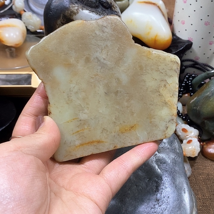 未镶嵌和田玉（糖玉）挂件张***堂