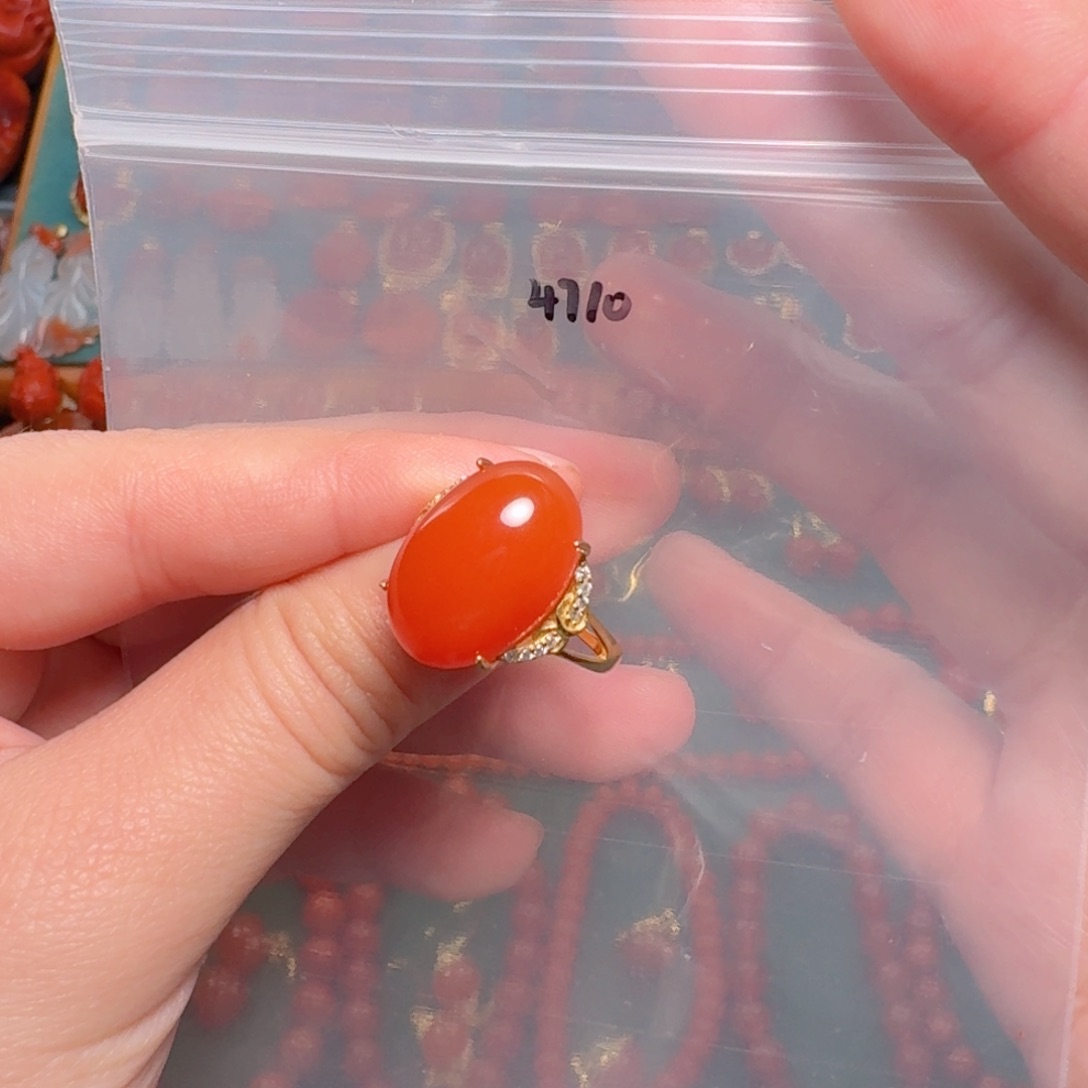 南红玛瑙南红银S925镶嵌