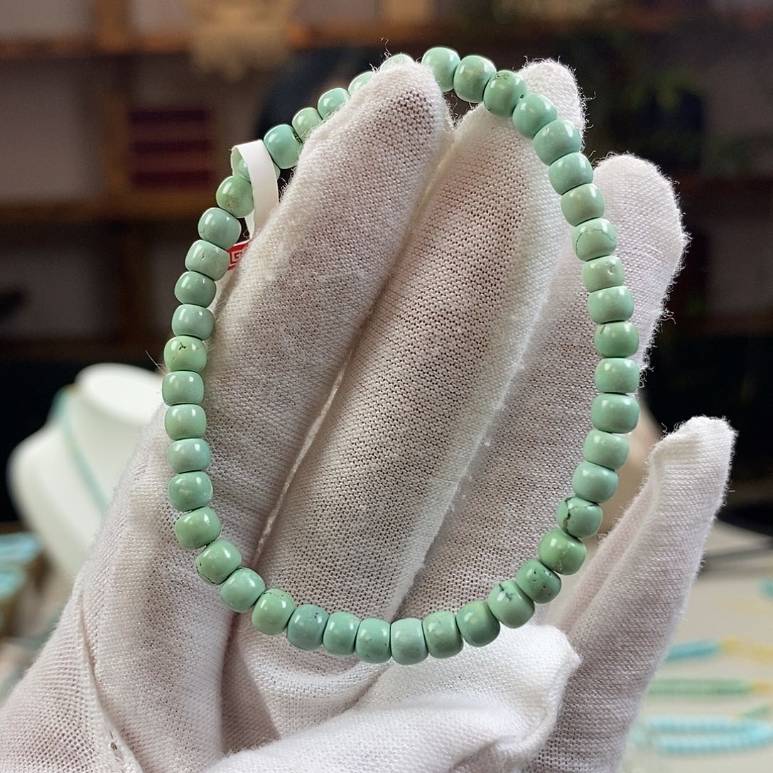 绿松石A10菜籽单圈卡4+未镶嵌