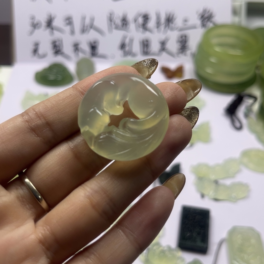 x***y蛇纹石玉未镶嵌岫玉