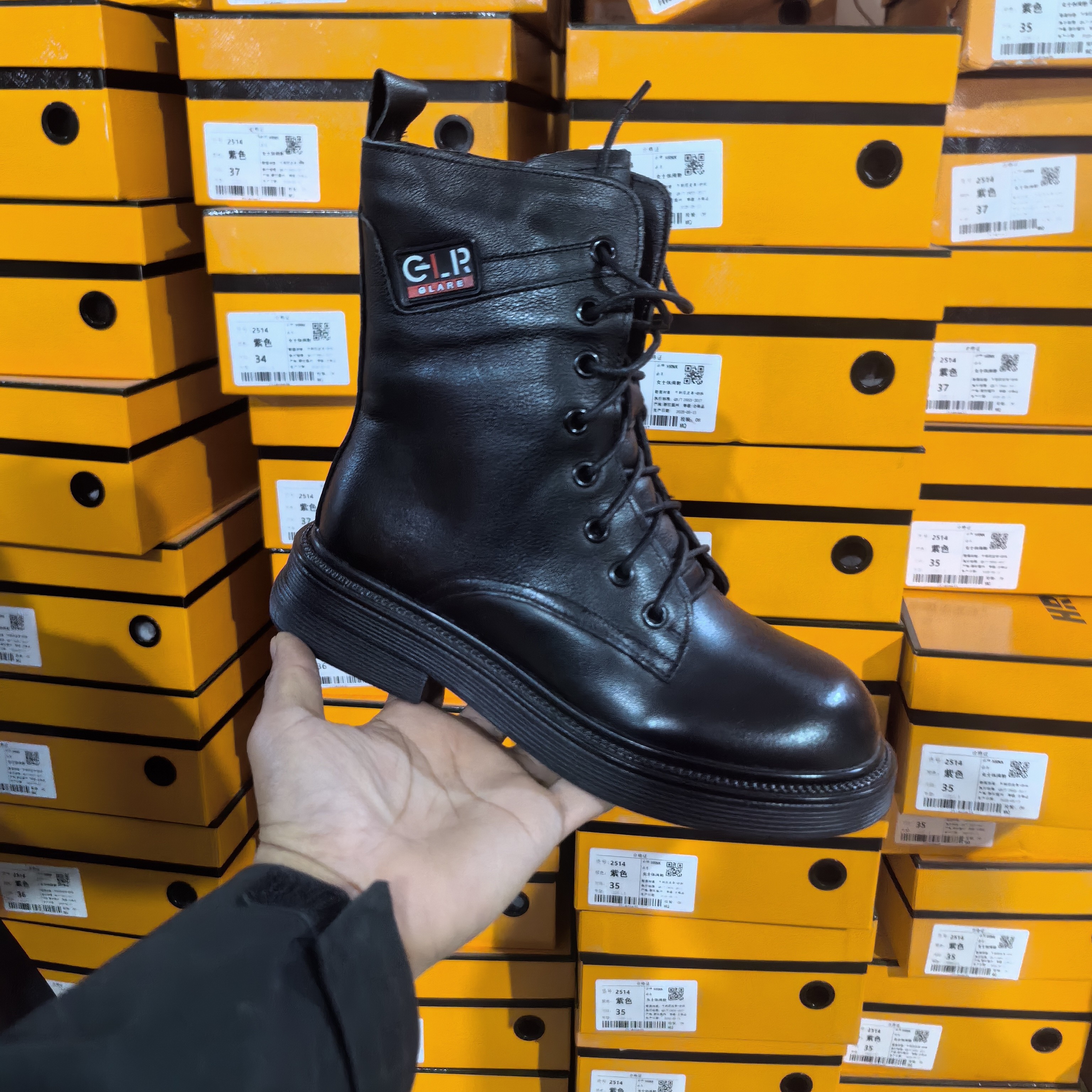 头层牛皮3752百搭马丁靴