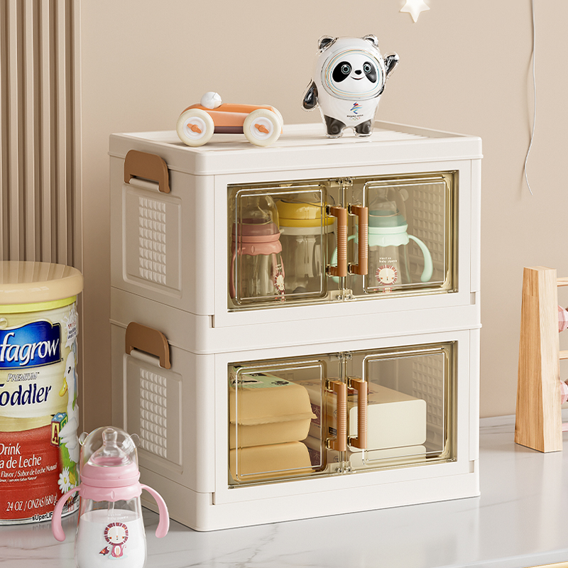 兰芮【迷你款】多层桌面收纳柜家用折叠式大容量储物整理柜