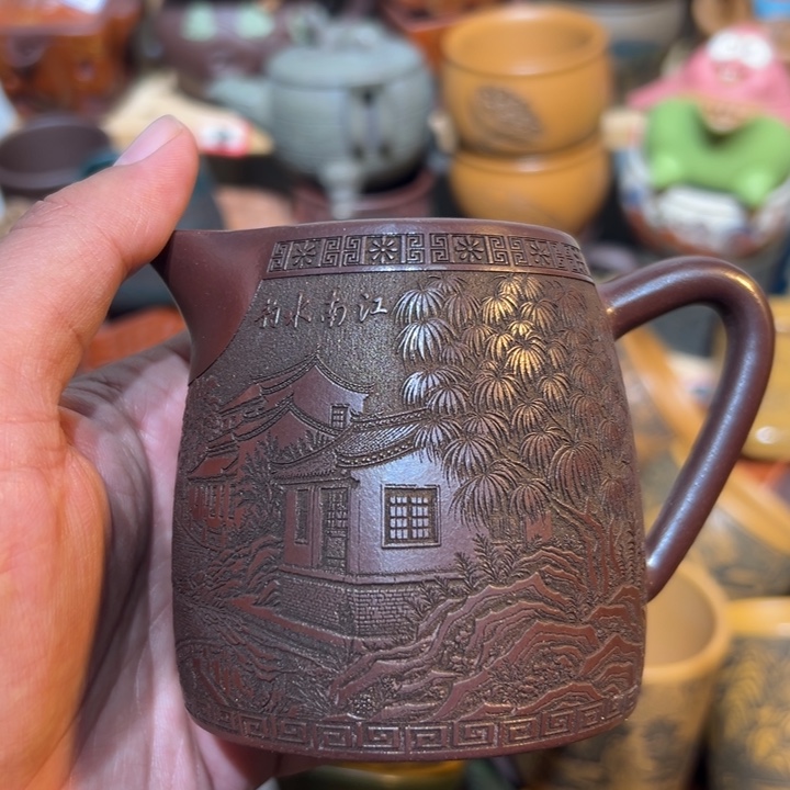 紫砂茶杯宜兴紫砂主人杯