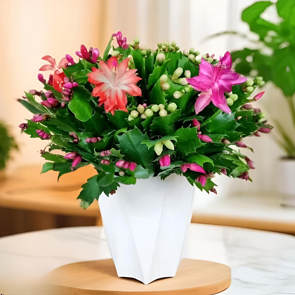 多色蟹爪兰花苗盆栽带花苞好养耐活四季开花卉