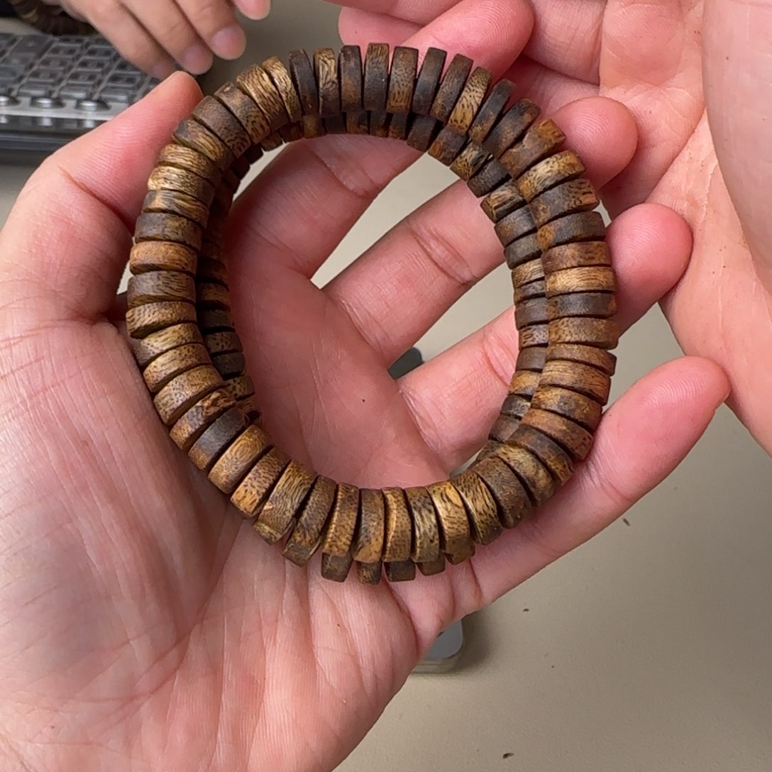 沉香手串绿棋张勺子多样性发货1条11克