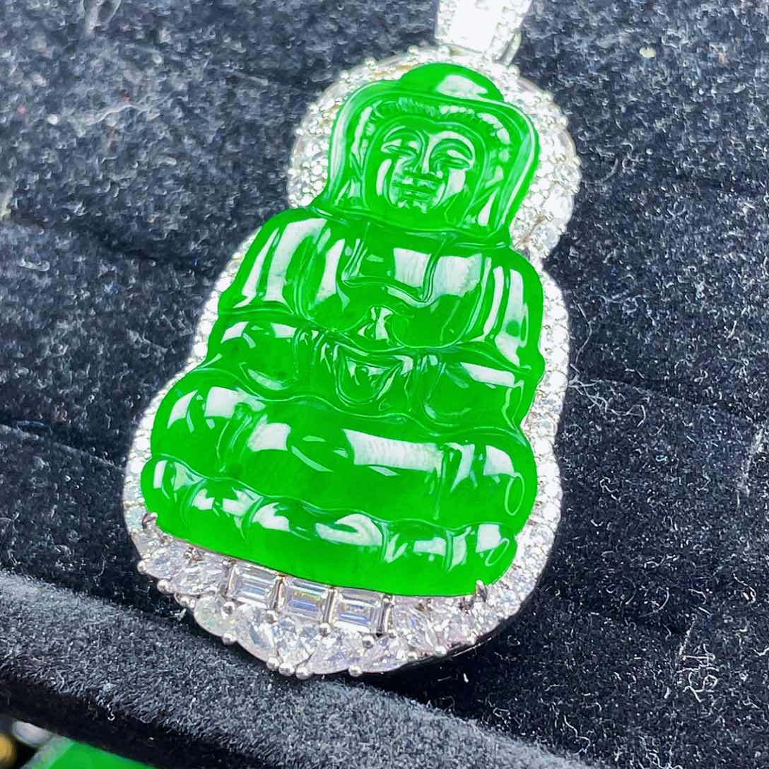 翡翠未镶嵌吊坠(不含链)999