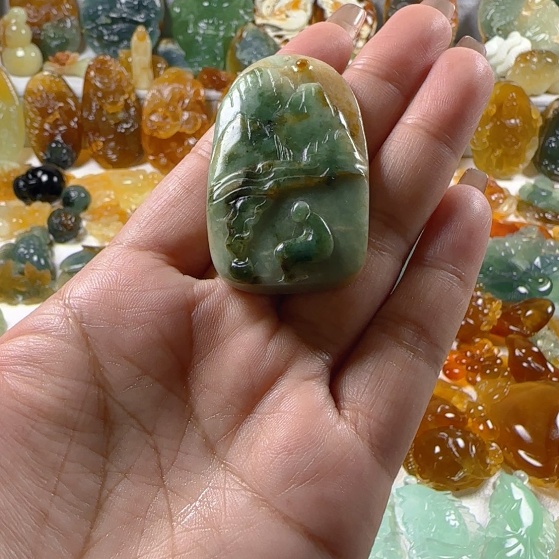 蛇纹石玉颈饰未镶嵌