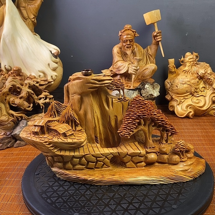 柏木崖柏倒流香摆件