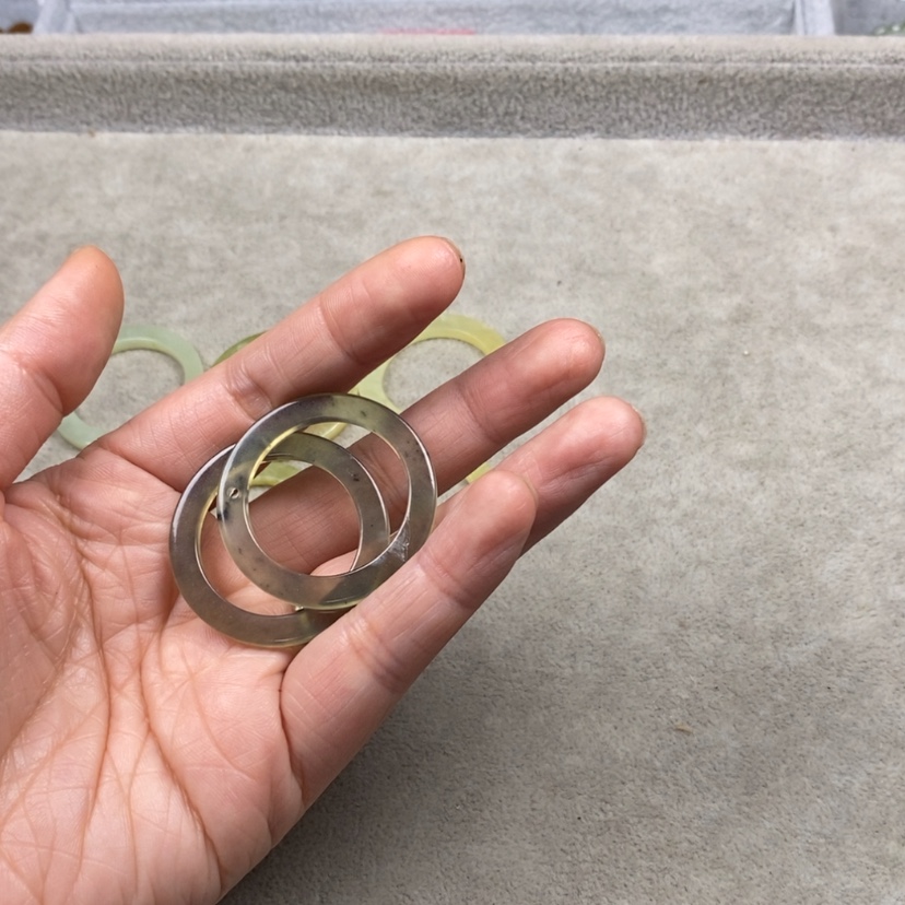 【闪购商品】蛇纹石玉挂件耳饰耳环项链未镶嵌予*初