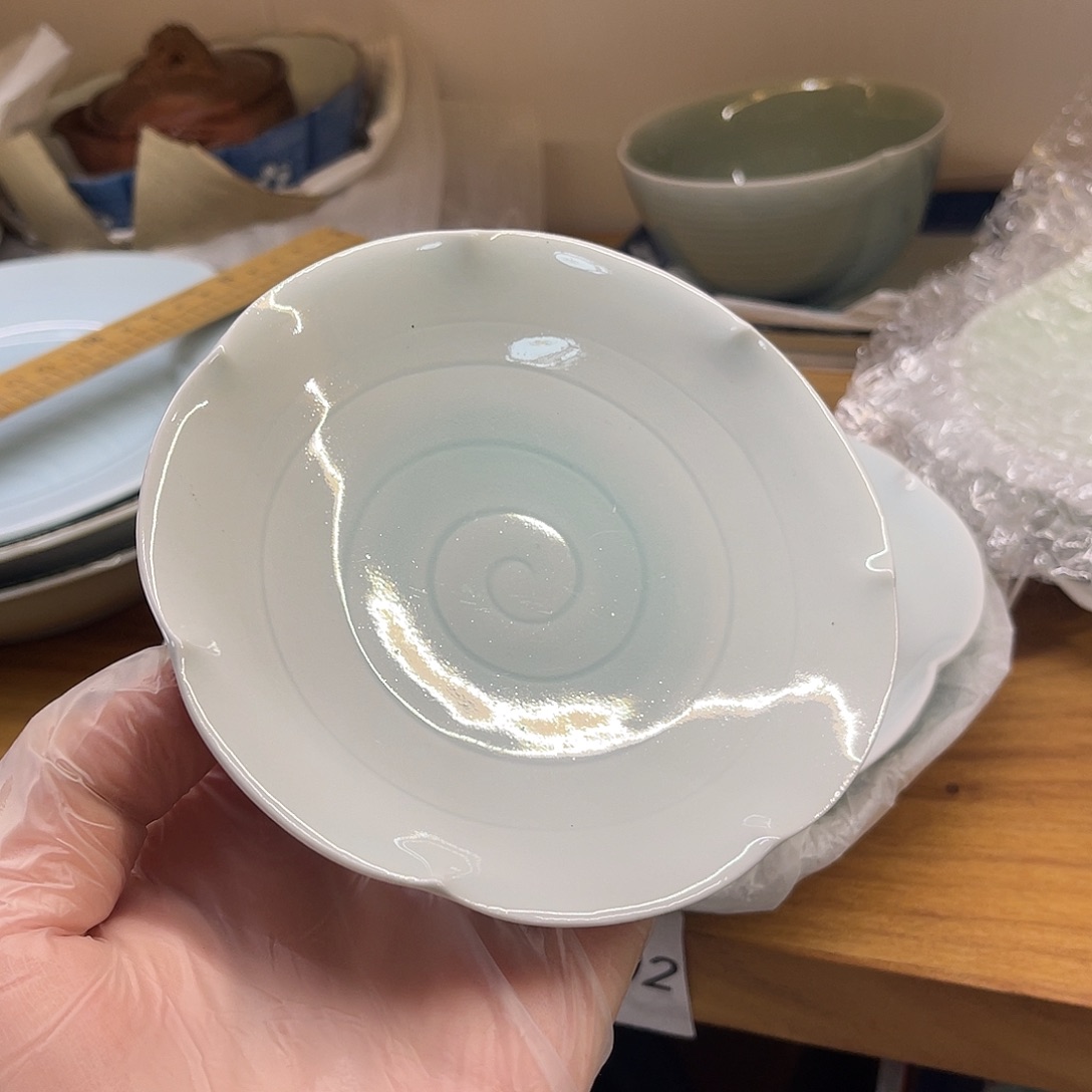 瓷片橘吉小号青瓷盘子28