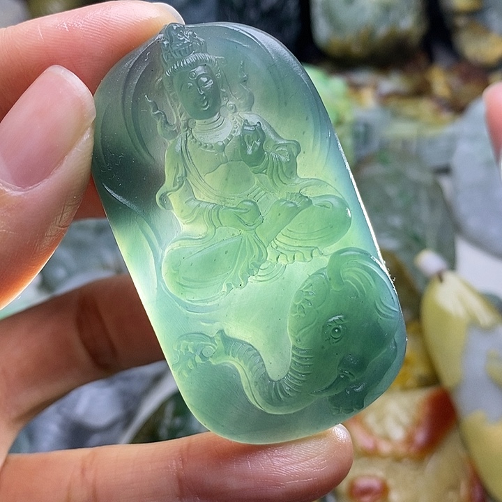 定制翡翠未镶嵌毛货