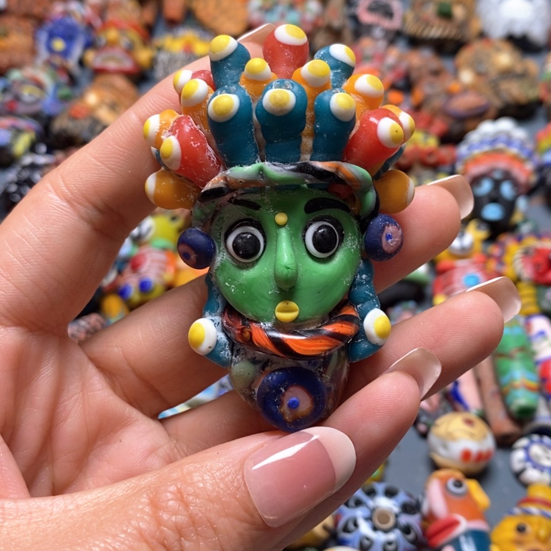 琉璃颈饰印度尼西亚国王