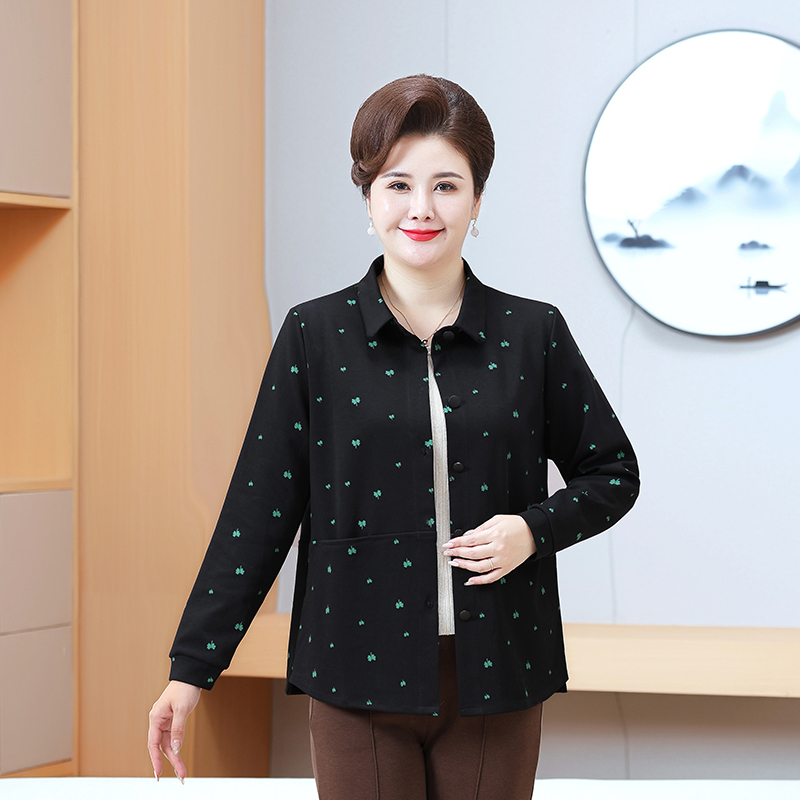 230斤特大码妈妈装加肥加大春秋款长袖外套中老年宽松型女装夹克