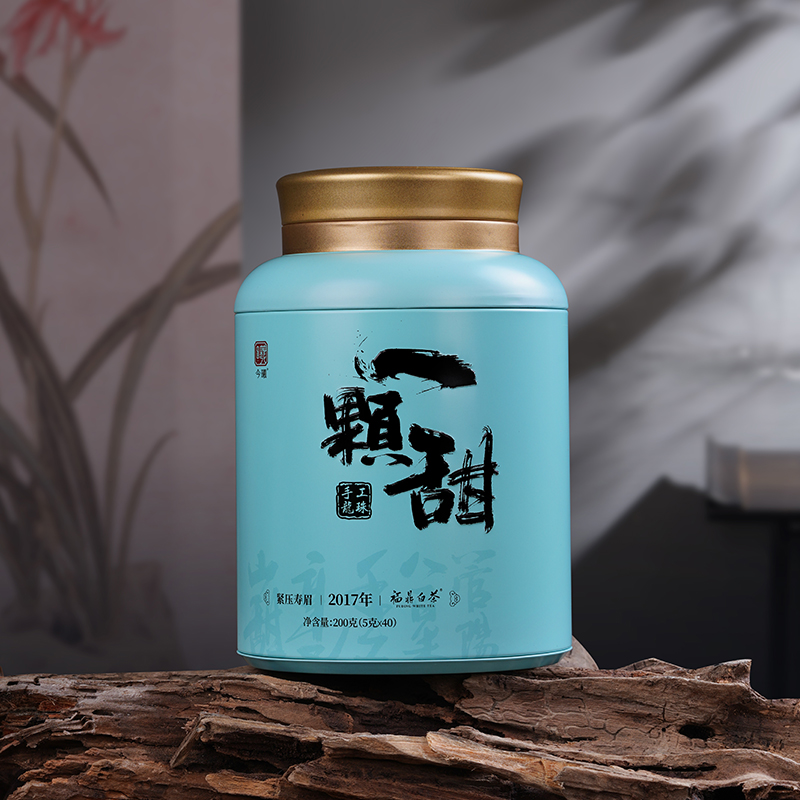 【今曦好茶】一颗甜手工龙珠200g罐装40颗 福鼎白茶2017年紧压寿眉