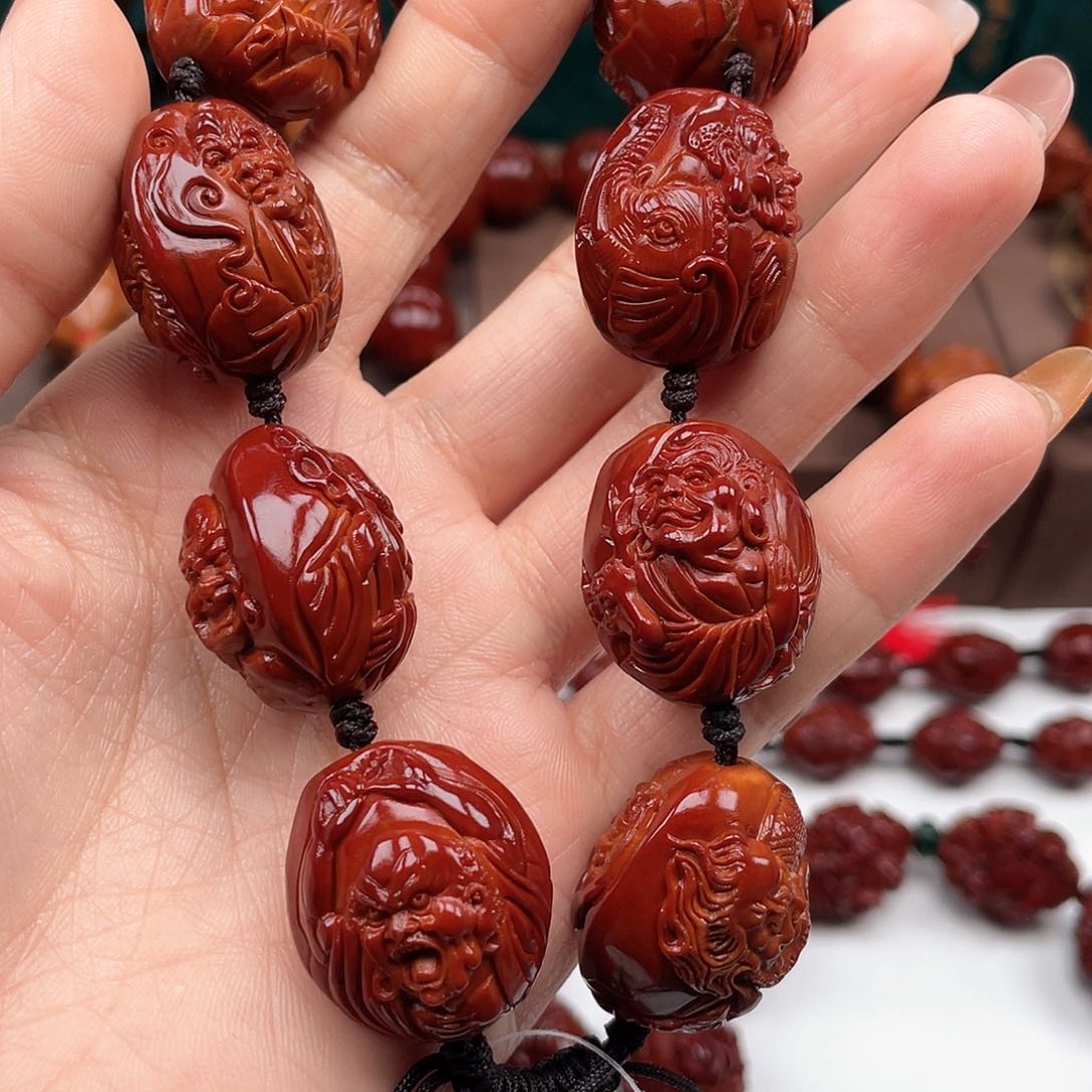 橄榄核手串z*f十八罗汉