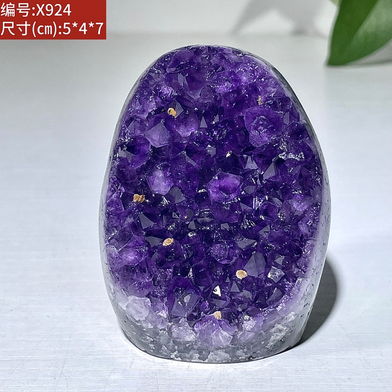 天然紫水晶原石摆件帝王紫晶簇紫水晶洞创意摆设客厅高端礼品桌摆