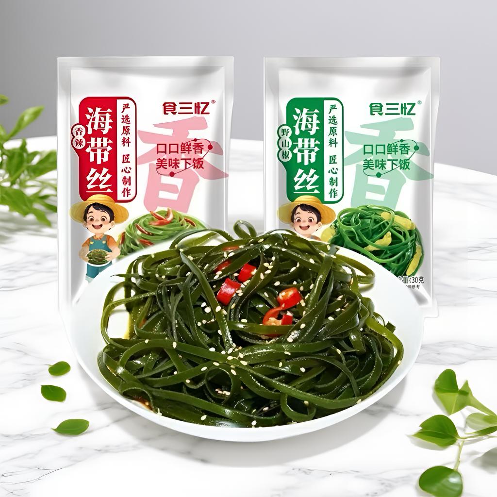 【日期到2026-03-01】食三亿海带丝30g*20
