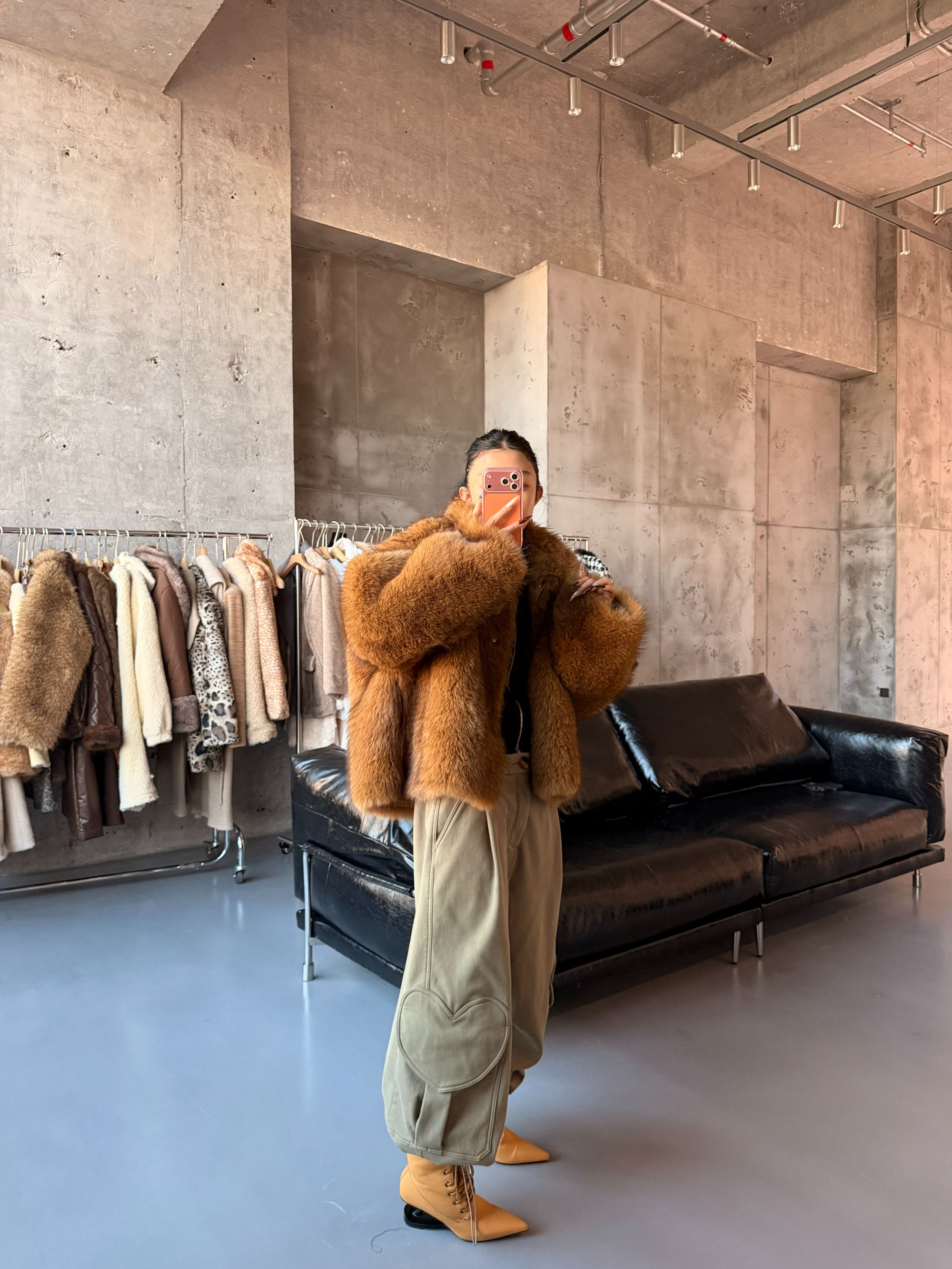 VIVISPLENDID21612#原创高级感琥珀流光环保外套