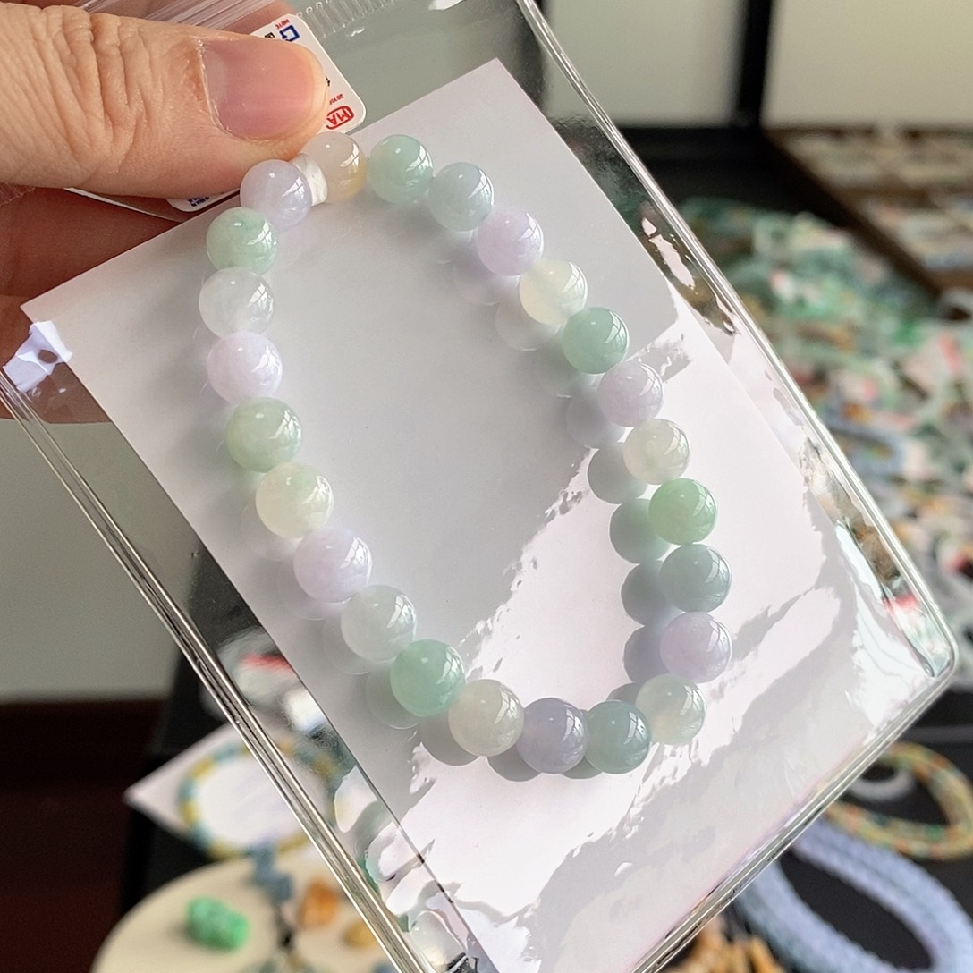 翡翠未镶嵌手链卡7.5