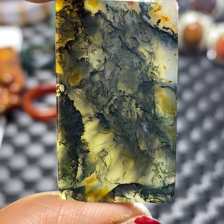 玛瑙/玉髓颈饰足银镀金镶嵌