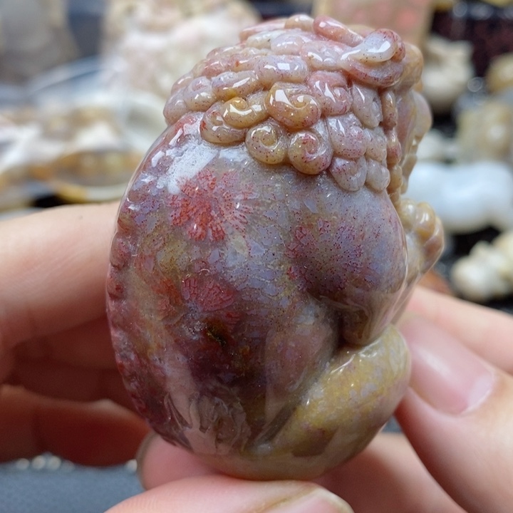 硅化珊瑚（珊瑚玉）颈饰未镶嵌