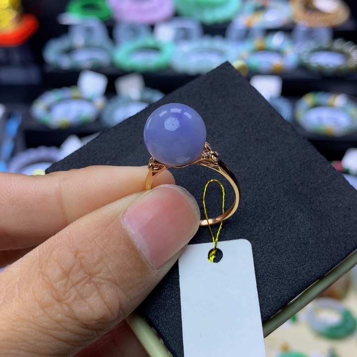 翡翠手链18K金镶嵌和*翡翠 17.0