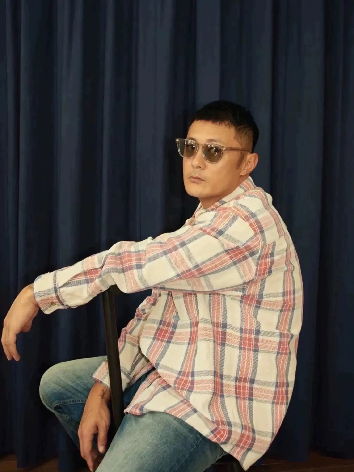 【直播间3号连接】六叔家格子衫做旧拼布日式潮流格子衫