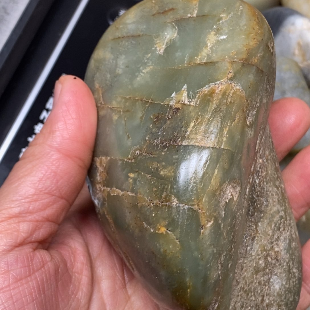 和田玉挂件银S925镀金镶嵌