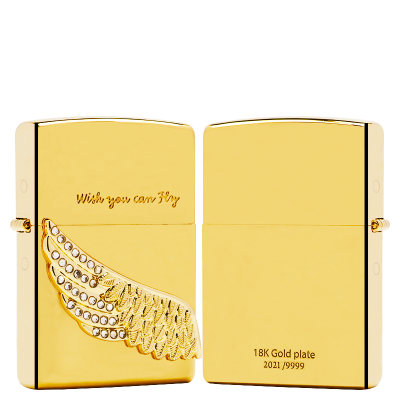 ZIPPO/之宝打火机【天使之翼】原装正品煤油火机DYJ1