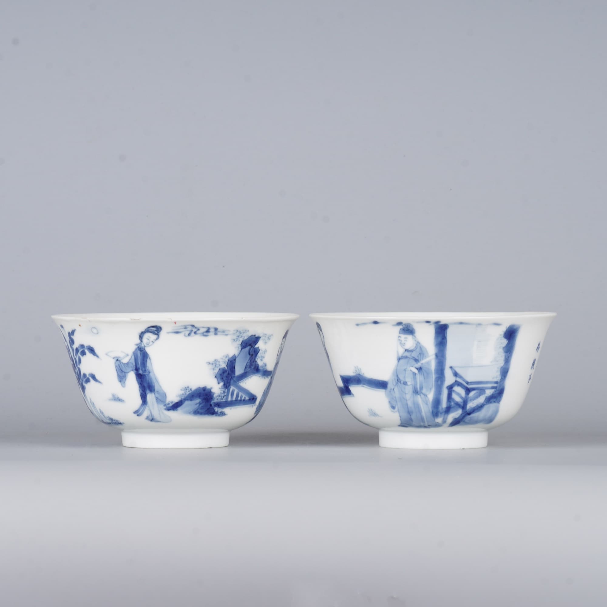 【拍卖】Lot.5008 青花人物故事图碗一对