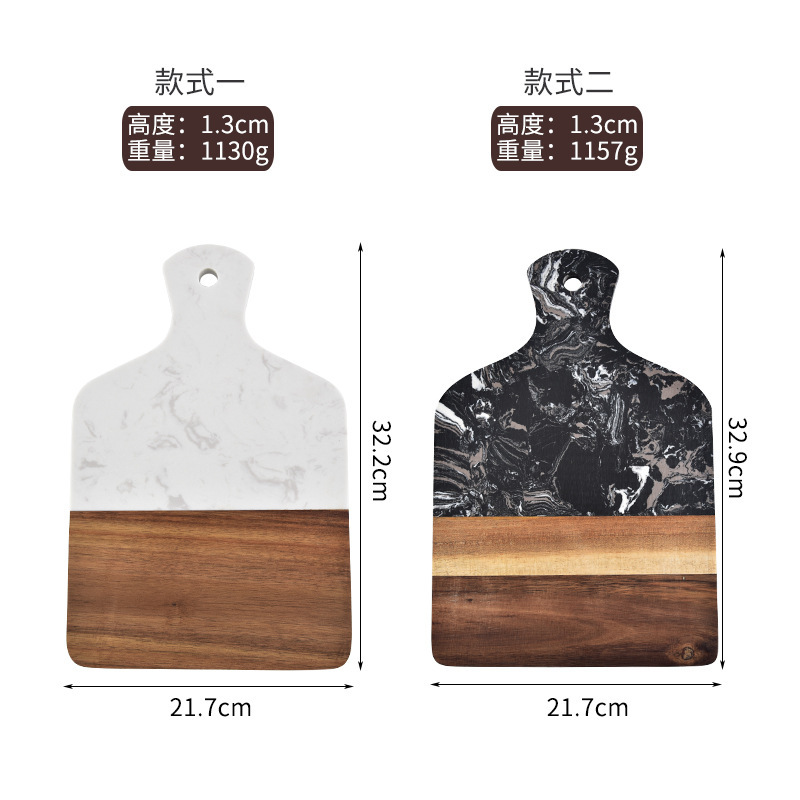 大理石人造摆盘托盘切板点心菜板牛排方形砧板案板芝士家用木质