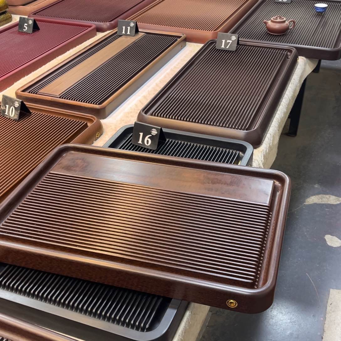 紫砂茶盘年*6040紫檀电木平台款