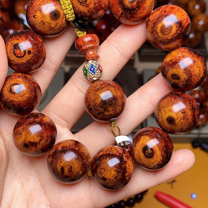 花梨木类手串/手链黄花梨风化料老挝花梨土埋料2.0