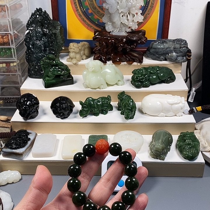 和田玉未镶嵌挂件刘****ㅤ